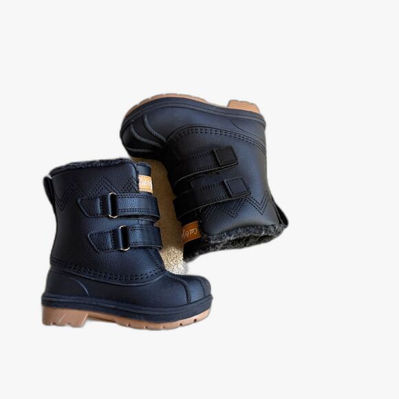 Toddler Black Denver Winter Boots - Cat & Jack Size 6 NWT - Picture 4 of 8